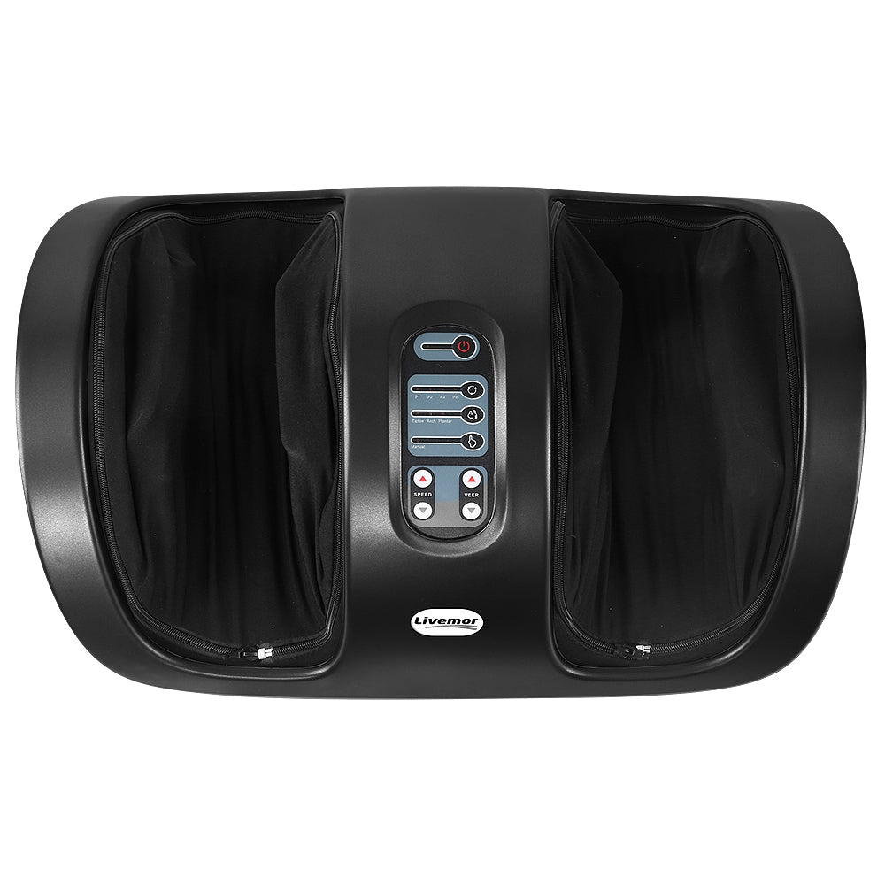 Rejuvachair Foot Massager Shiatsu Massagers Electric Roller Kneading Leg Black