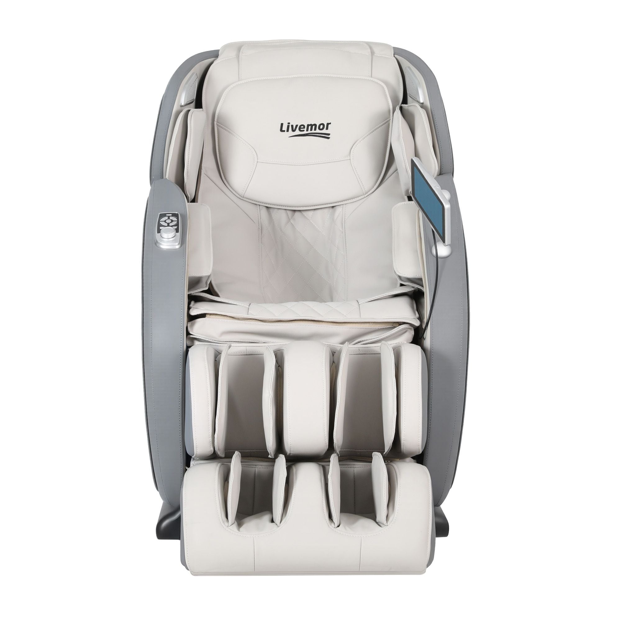 Arete Total Recovery Grey 4D Massage Chair - Full Body SL-Track Zero Gravity with Body Scan, Deep Tissue Electric Massager