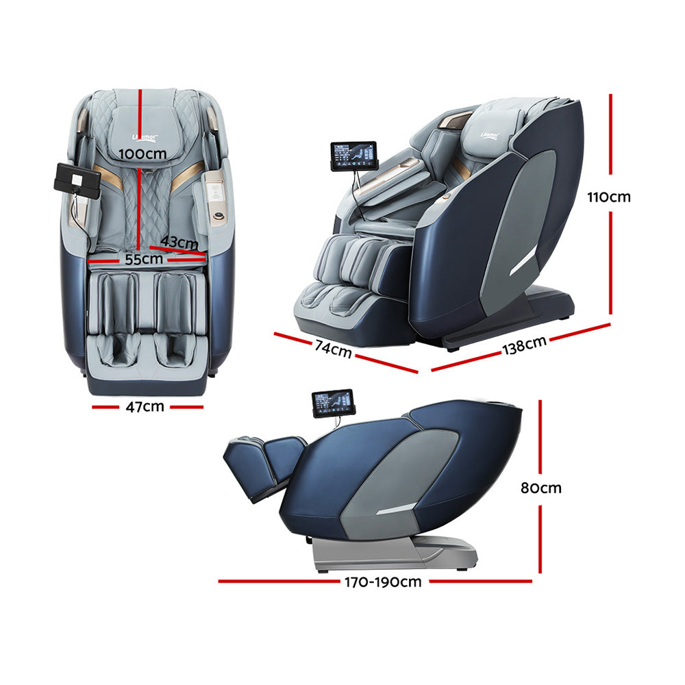 Arete Elite 4D Massage Recliner Chair SL Track Full Body Zero Gravity Massager Heated AI Body Scan