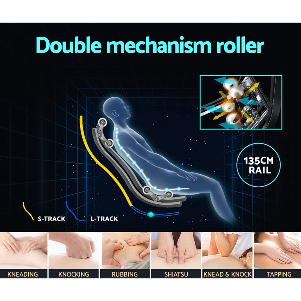 Arete Elite 4D Massage Recliner Chair SL Track Full Body Zero Gravity Massager Heated AI Body Scan