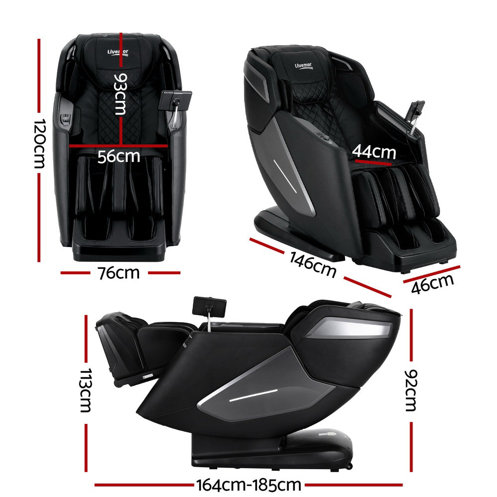 Arete FullFlow SL 4D Massage Chair Recliner SL Track Full Body Zero Gravity Massager Heated AI Body Scan