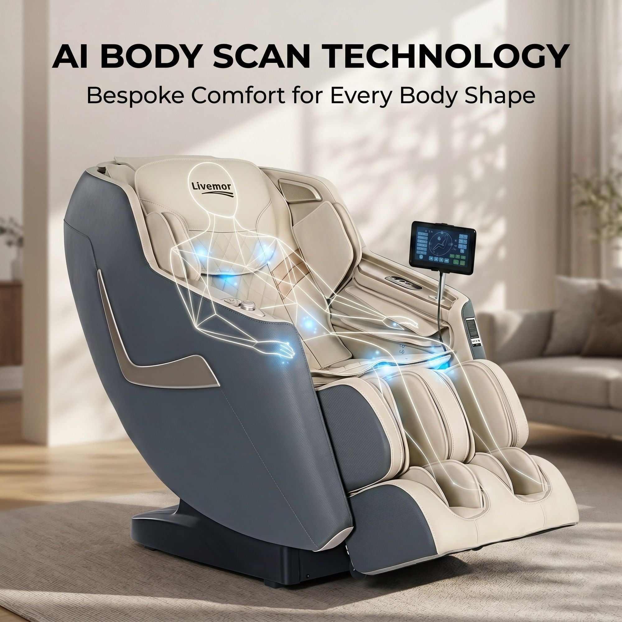 Arete SpineFlow 3D Electric Massage Chair Recliner Home Massager