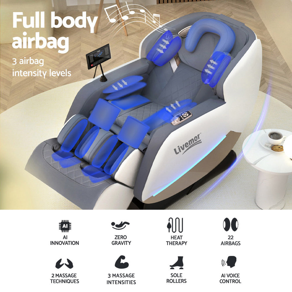 Arete LuxeMotion Electric Massage Chair Recliner Home Massager