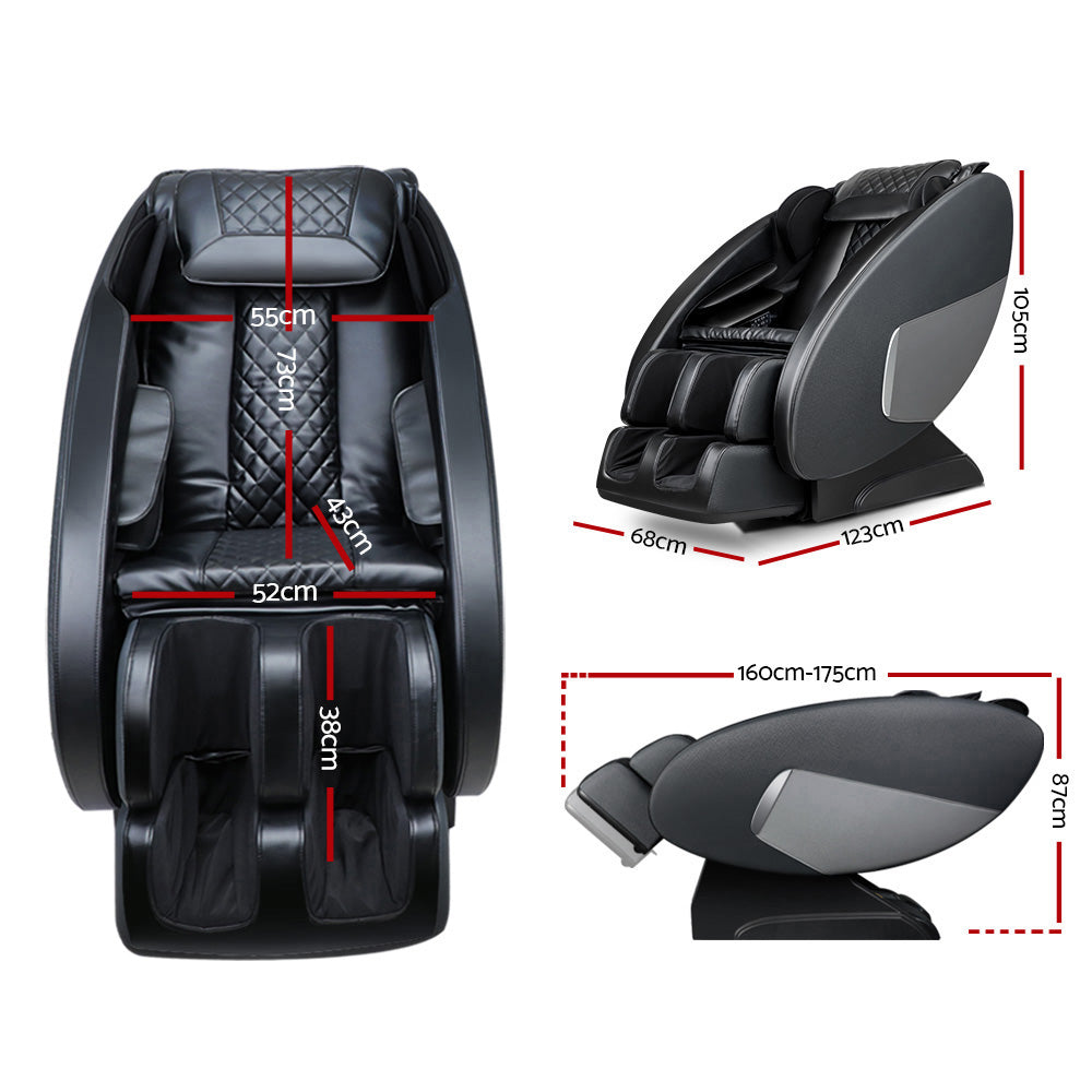 Arete Recovery Pro Massage Chair Electric Recliner Massager Black