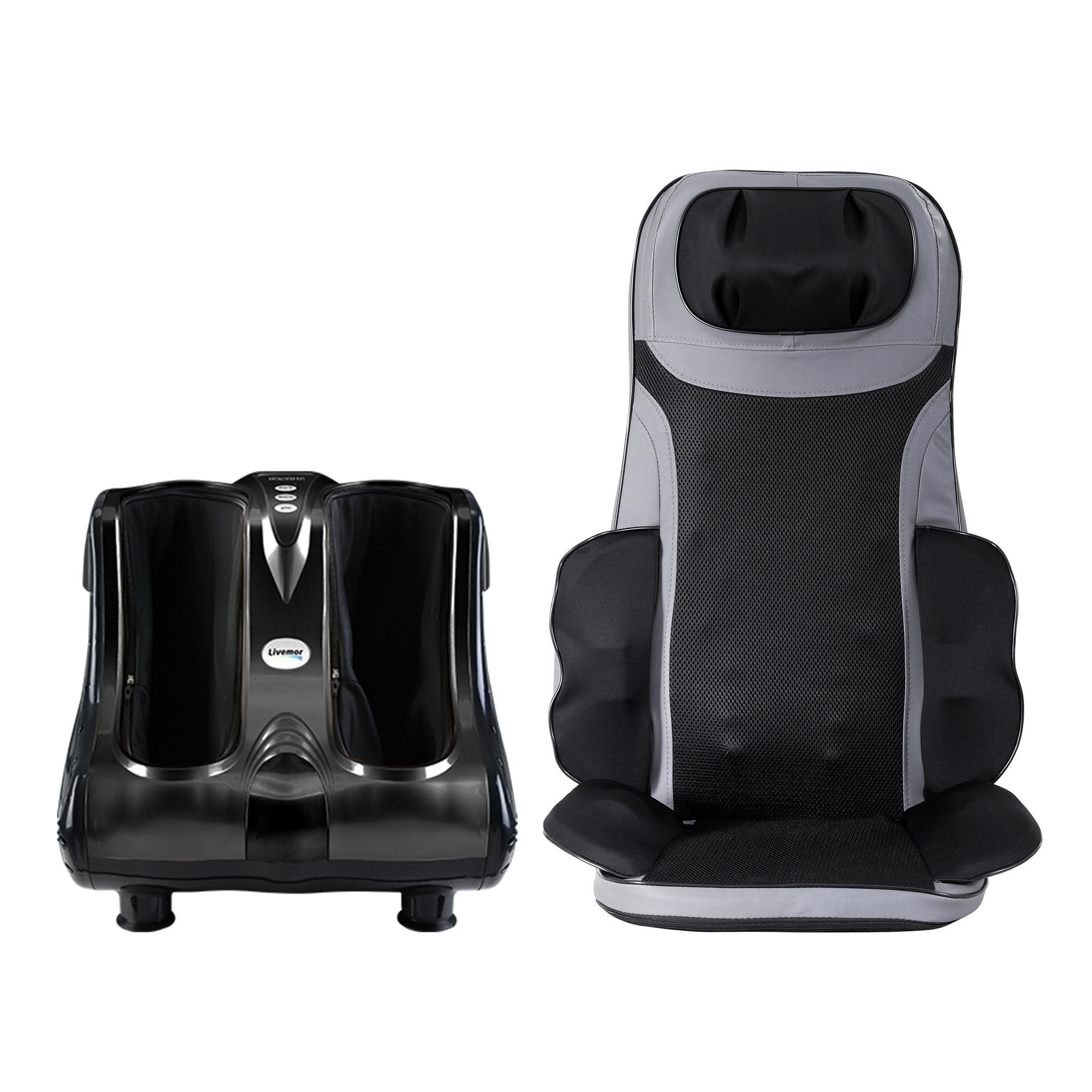 Livemor Massage Cushion Heating Massage Seats With Calf Foot Massager