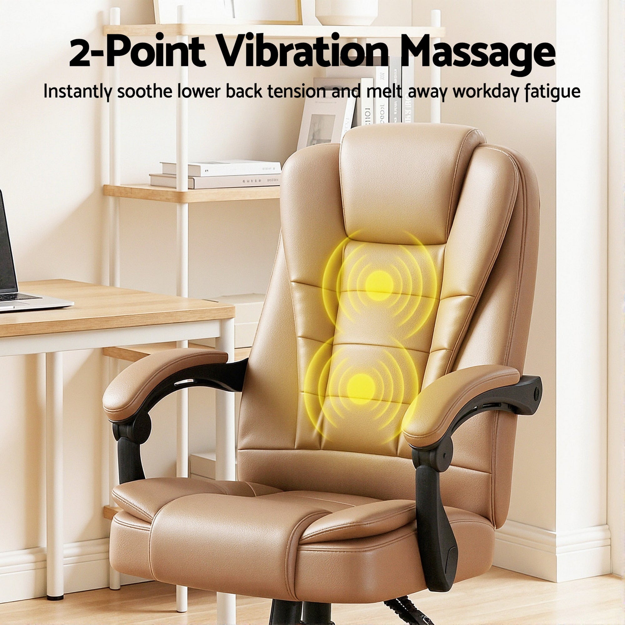 Rejuvachair Leather Espresso Executive Office Massage Chair