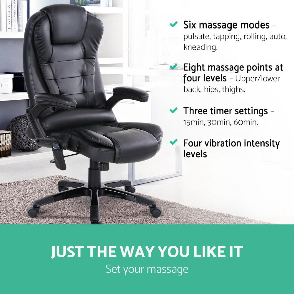 Rejuvachair 8 Point Massage Heated Office Chair