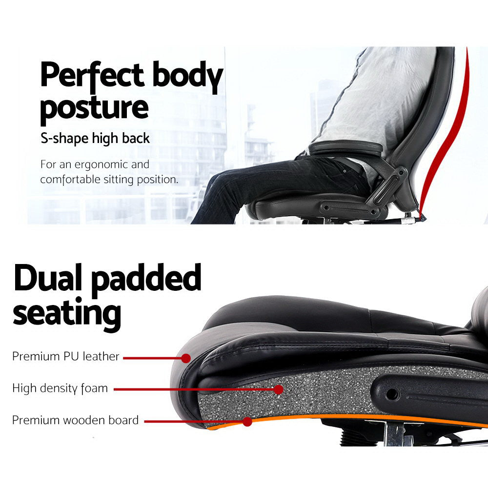 Rejuvachair 8 Point Massage Heated Office Chair