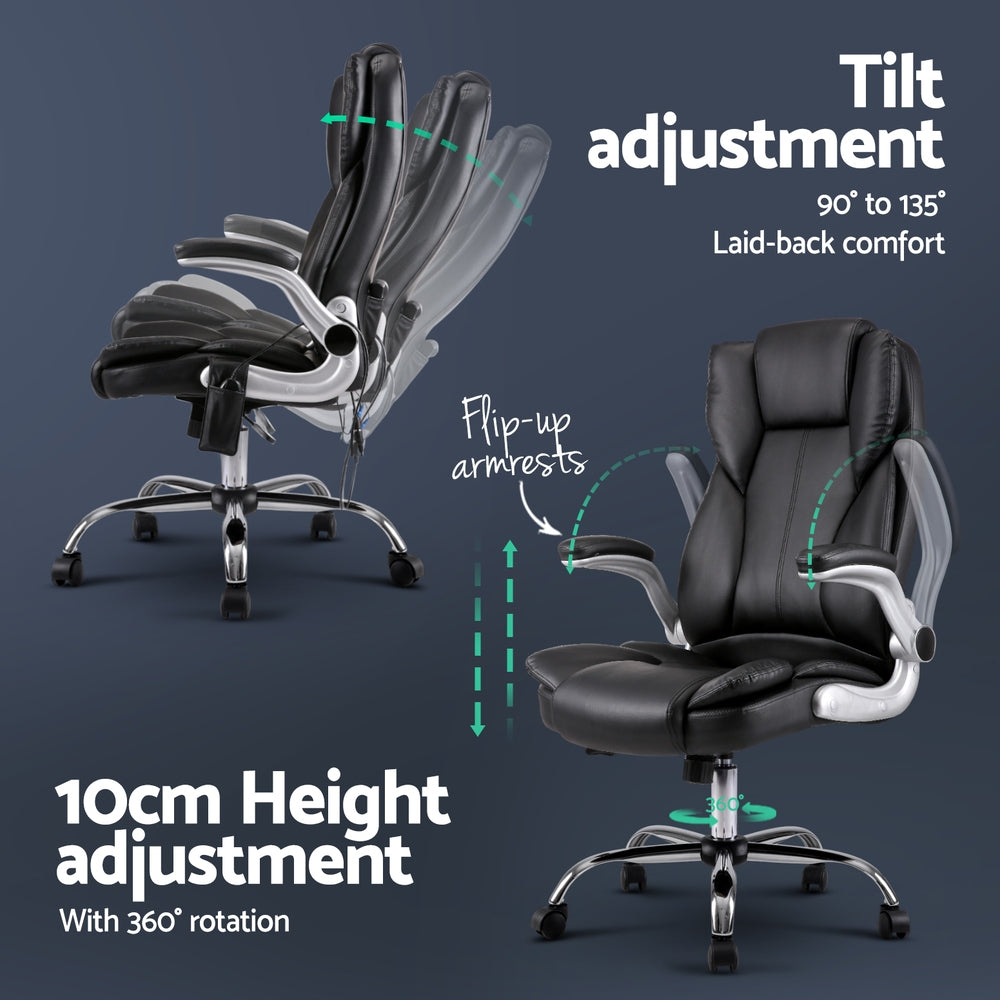 Rejuvachair 8 Point Massage Office Chair