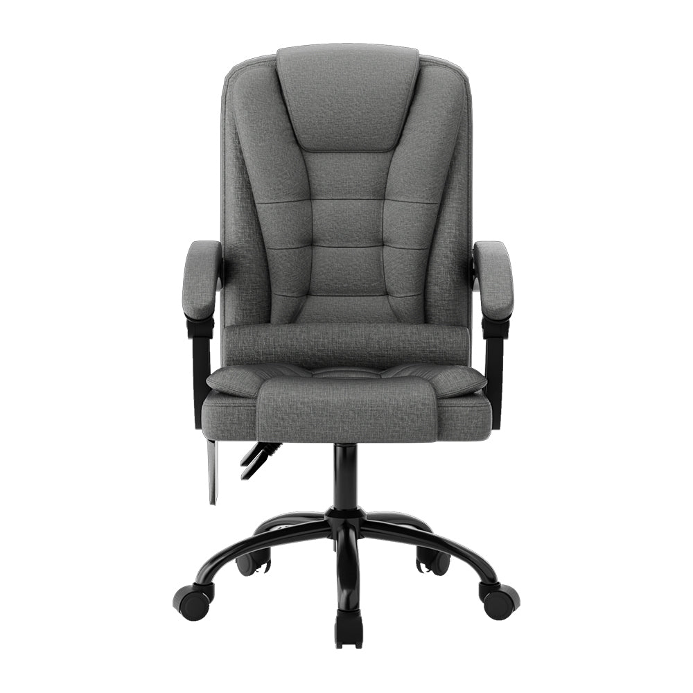 rejuvachair Fabric Black 2 Point Massage Office Chair