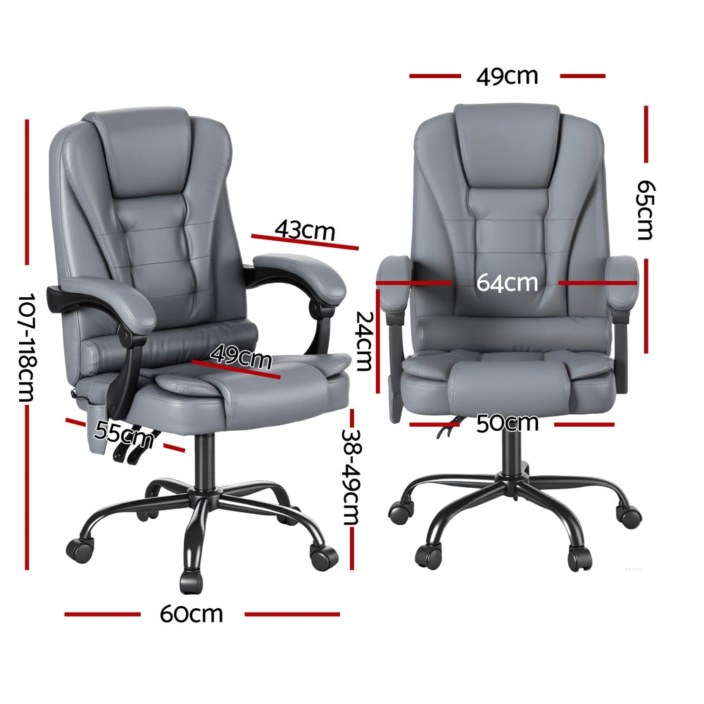 Rejuvachair Executive Office Chair 4-Point Massage Adjustable Ergonomic Recline