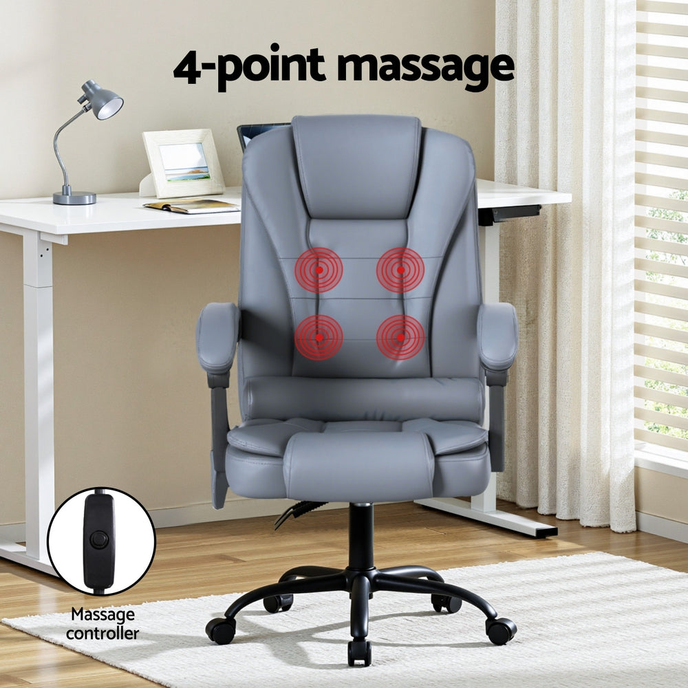 Rejuvachair Executive Office Chair 4-Point Massage Adjustable Ergonomic Recline