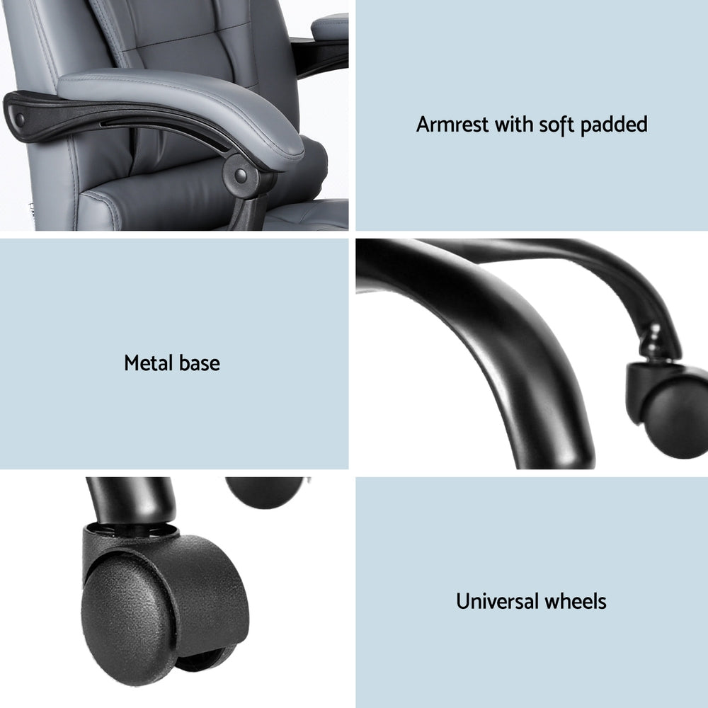 Rejuvachair Executive Office Chair 4-Point Massage Adjustable Ergonomic Recline