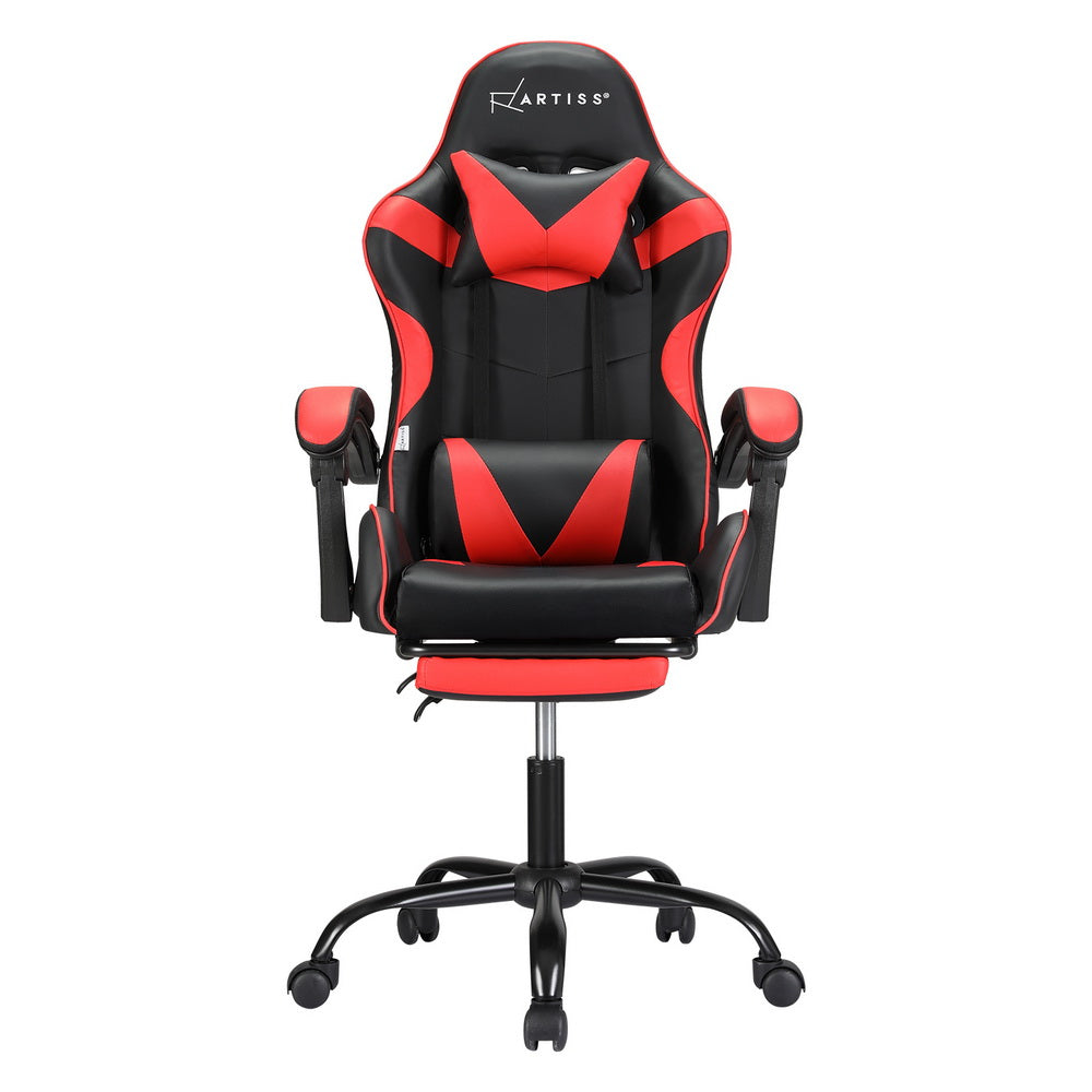 Rejuvachair Footrest Red 2 Point Massage Gaming & Office Chair