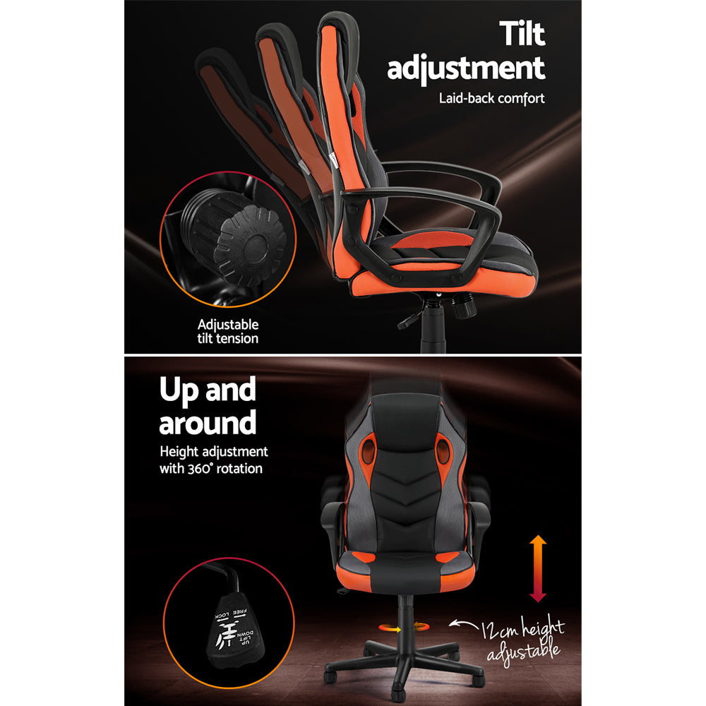 Rejuvachair Executive High Back Orange Gaming & Office Chair