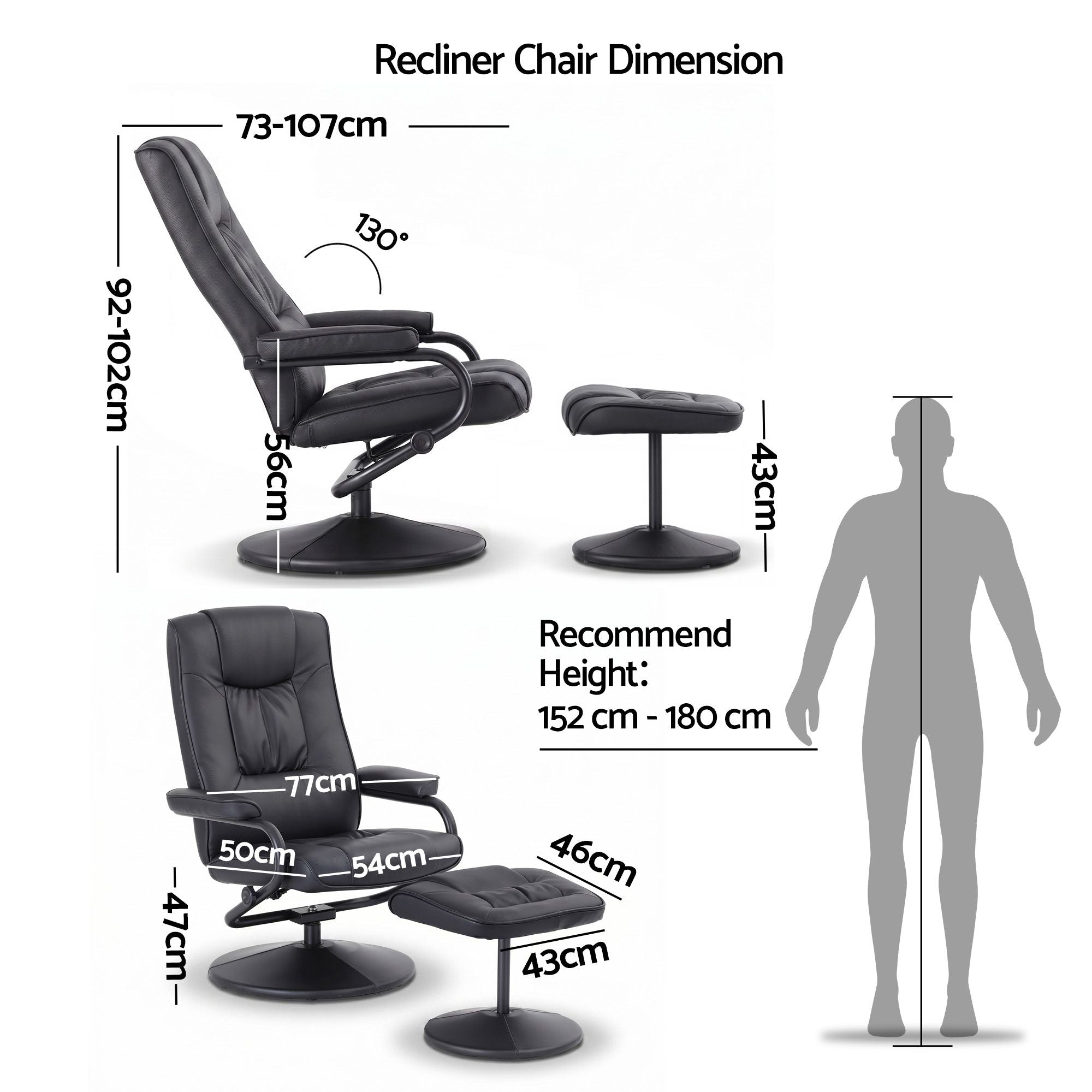 Rejuvachair Recliner with Ottoman - Image 2 of 9