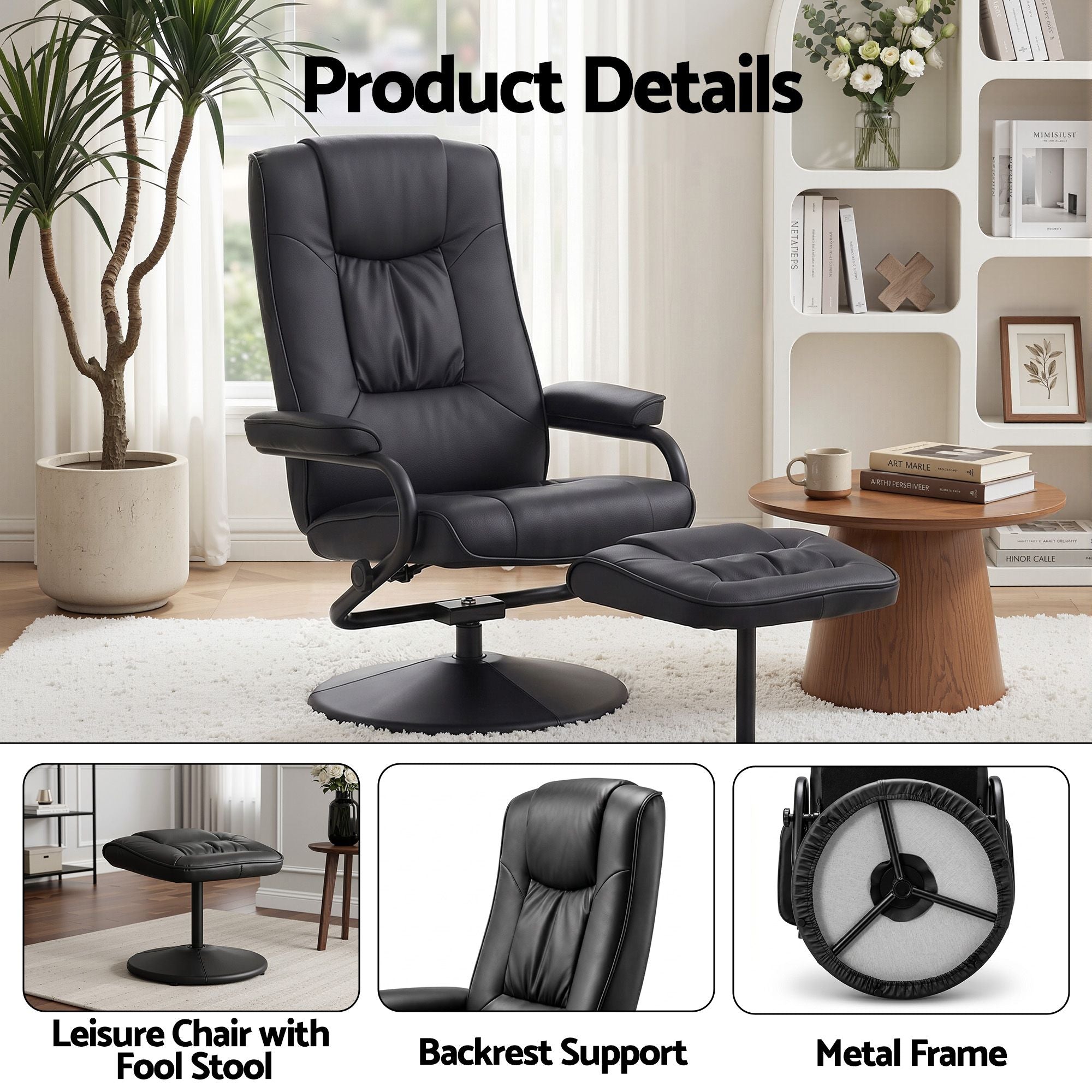 Rejuvachair Recliner with Ottoman - Image 7 of 9