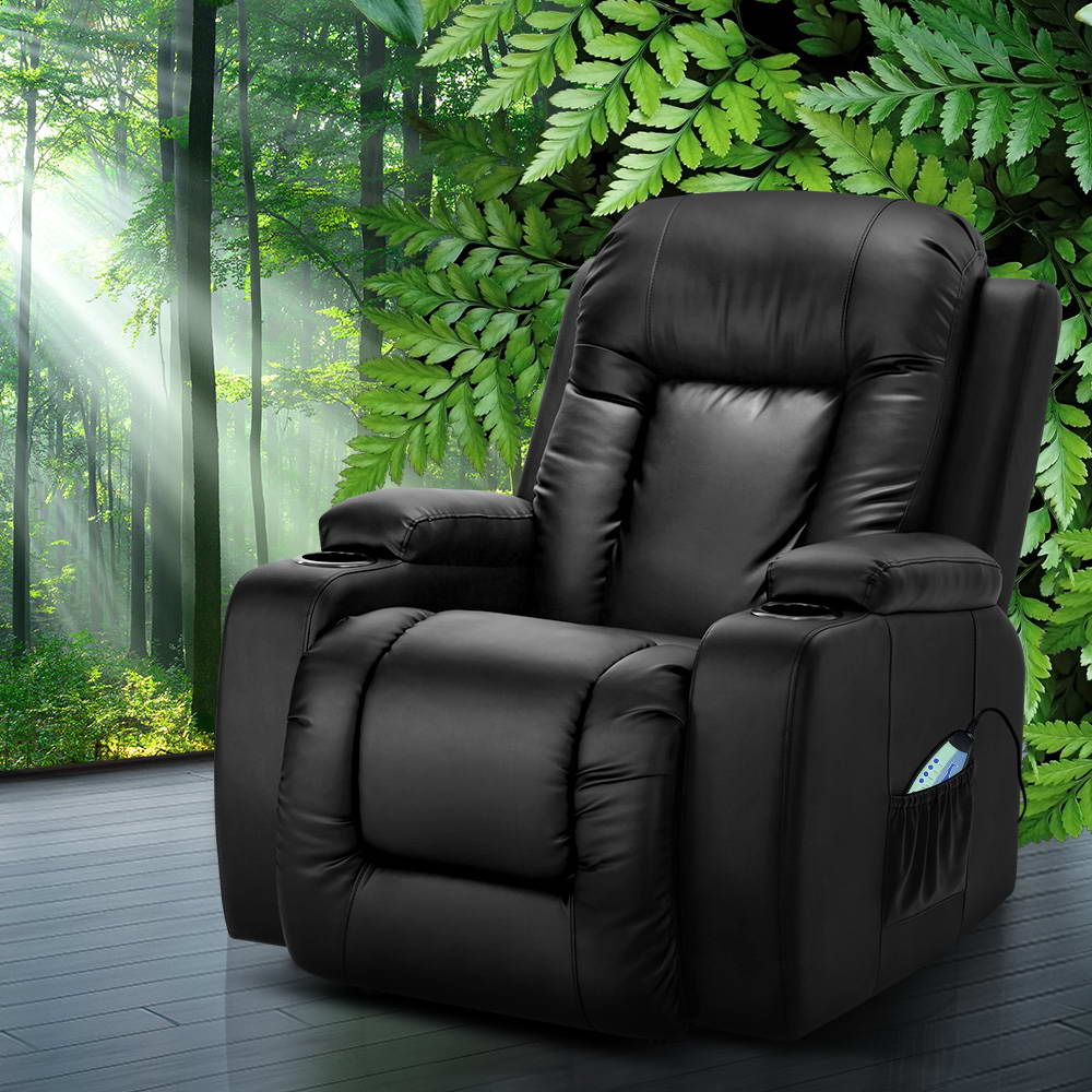 Arete Lux Recliner Leather Electric Heated Massage Chair