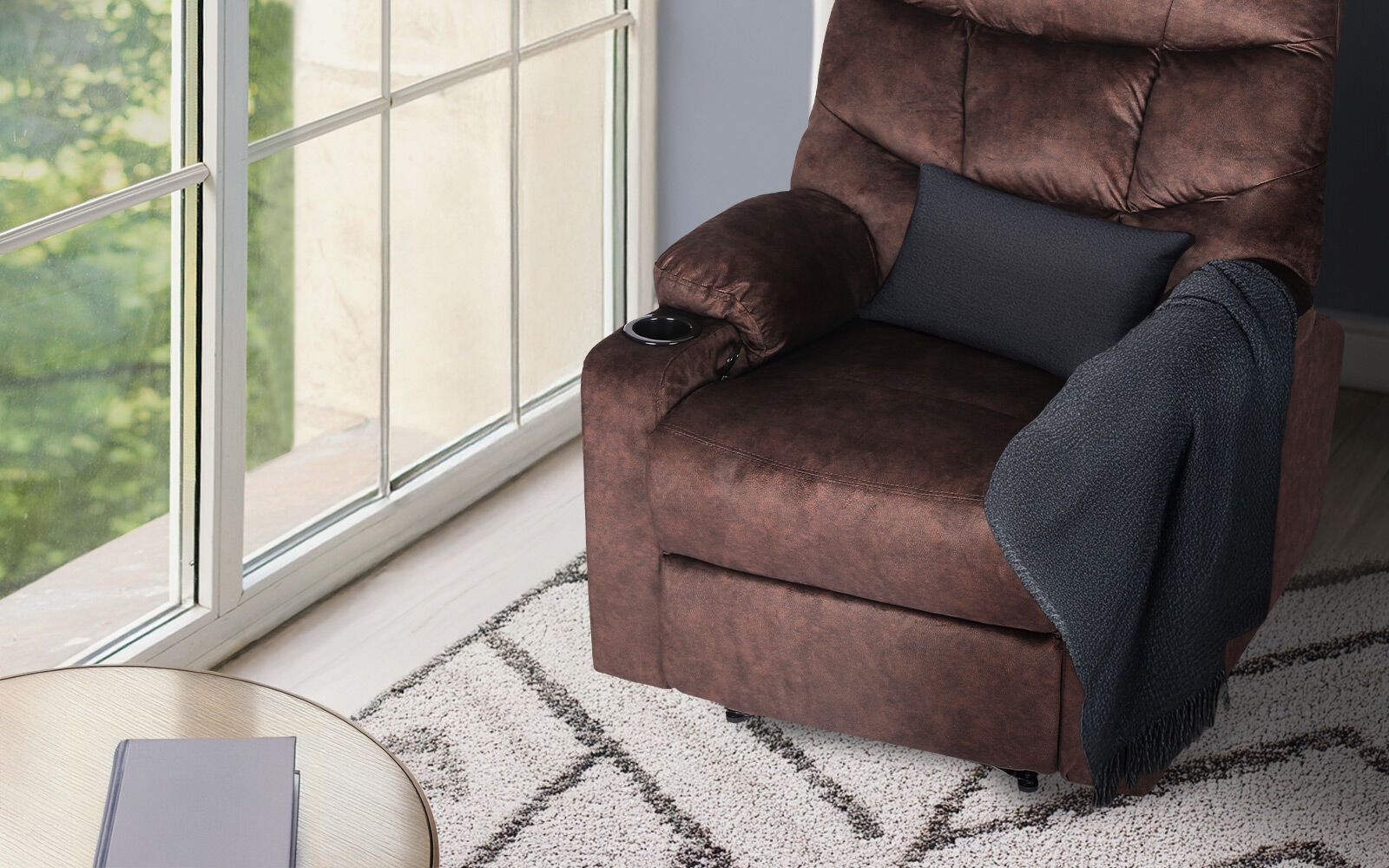 Rejuchair Relax, AVERY BROWN Electric  Sofa Arm Massage Recliner Chair