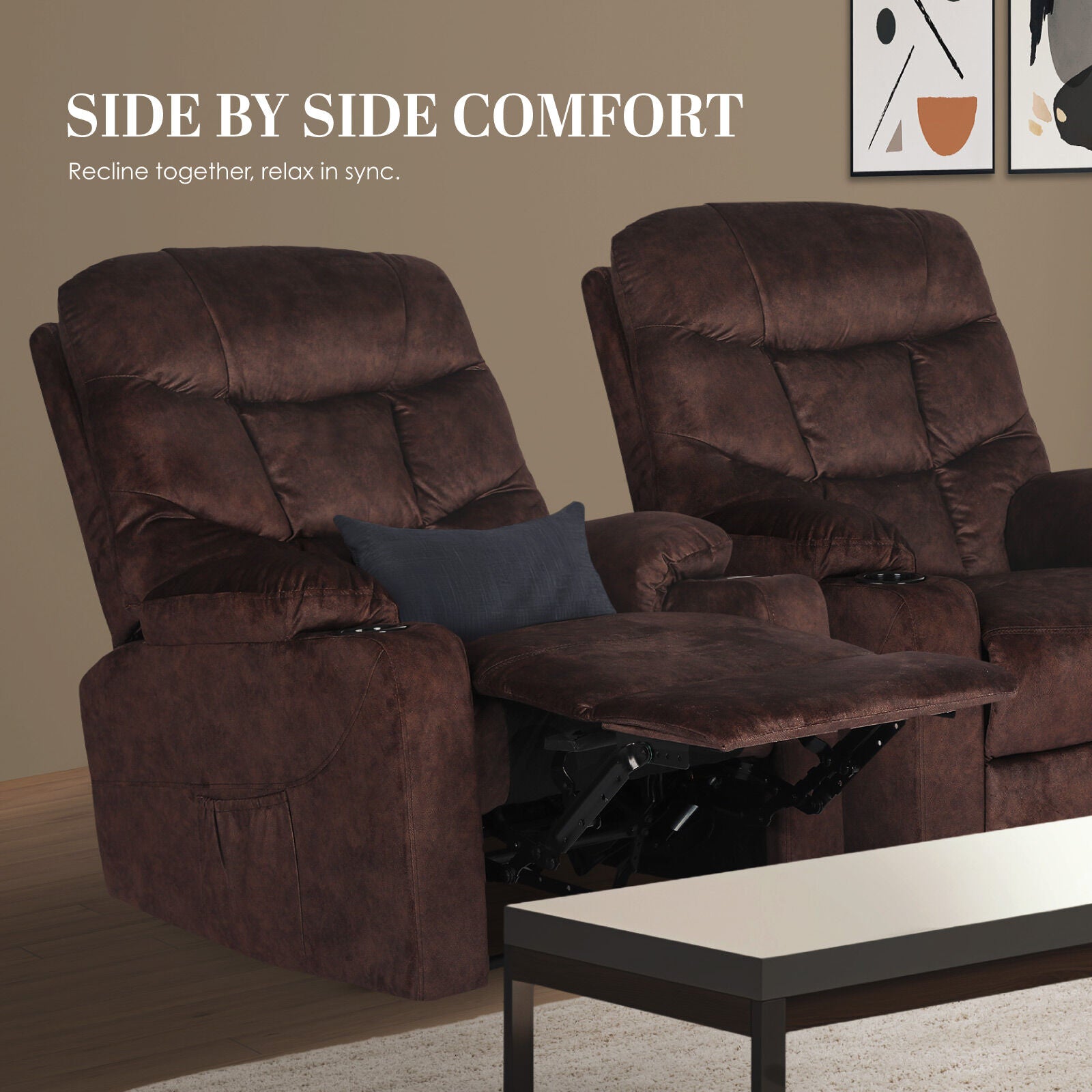 Rejuchair Relax, AVERY BROWN Electric  Sofa Arm Massage Recliner Chair