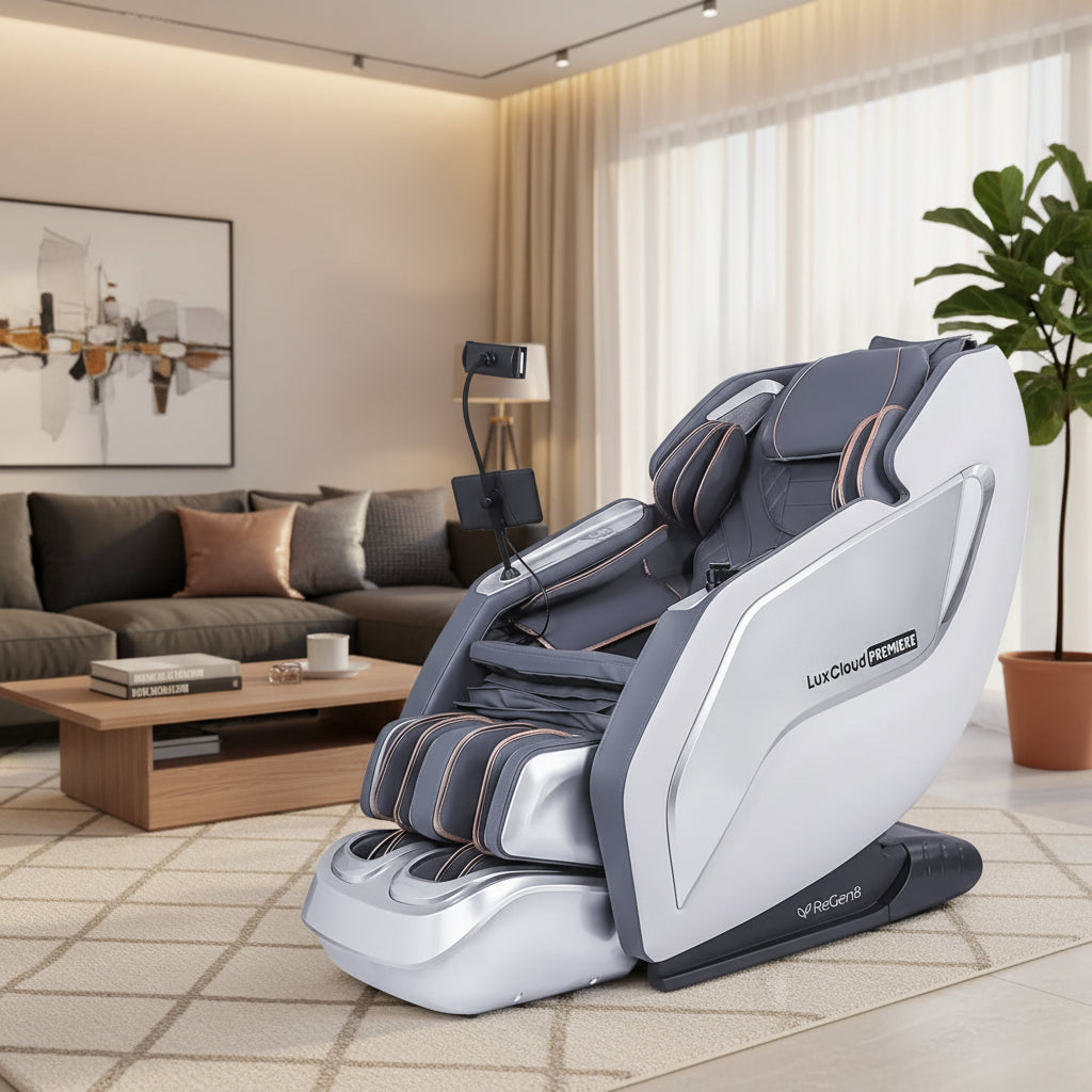 ReGen8 LuxCloud Premiere - Premium Zero Gravity Massage Chair with Dual SL Rollers