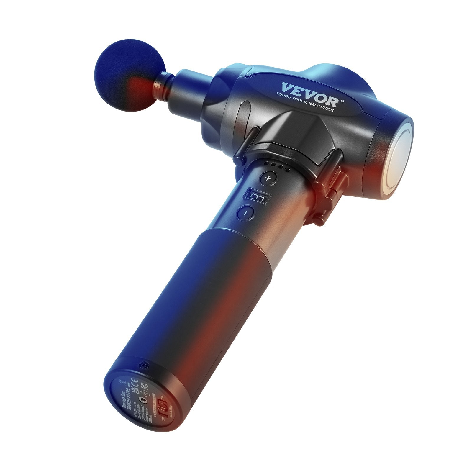 Massage Gun Deep Tissue, Percussion Muscle Massager for Athletes - with 9 Speed Levels & 6 Massage Heads, 24V 2500mAh Batteries, Handheld Electric Massage Gun for Pain Relief, Muscle Relaxation